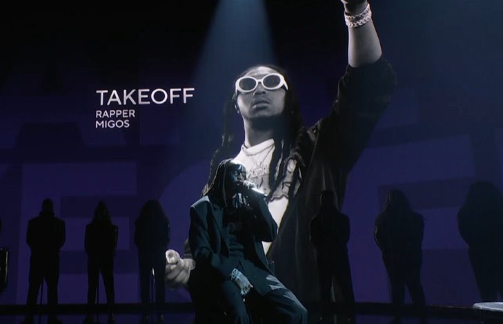 rapoutcontext's tweet photo. Quavo homenageou o inesquecível Takeoff no #GRAMMYs  
🕊 https://t.co/LTRx0Og0j1