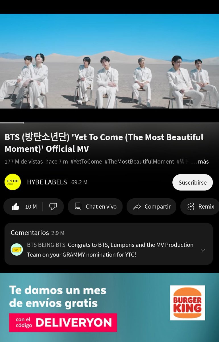 ARMYGENTINA's tweet photo. @ArmyTynyPromise #YTCTo200M #CuzWeGotFire
BTS PAVED THE WAY https://t.co/c1G5JN6xUH
