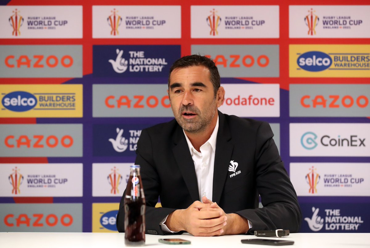Laurent Frayssinous will work with Trent Robinson to begin plotting France's 2025 World Cup campaign after his tenure as coach was extended. 🇫🇷 📰bit.ly/3XbXTcR @CDMFrance2025 @FFRXIII