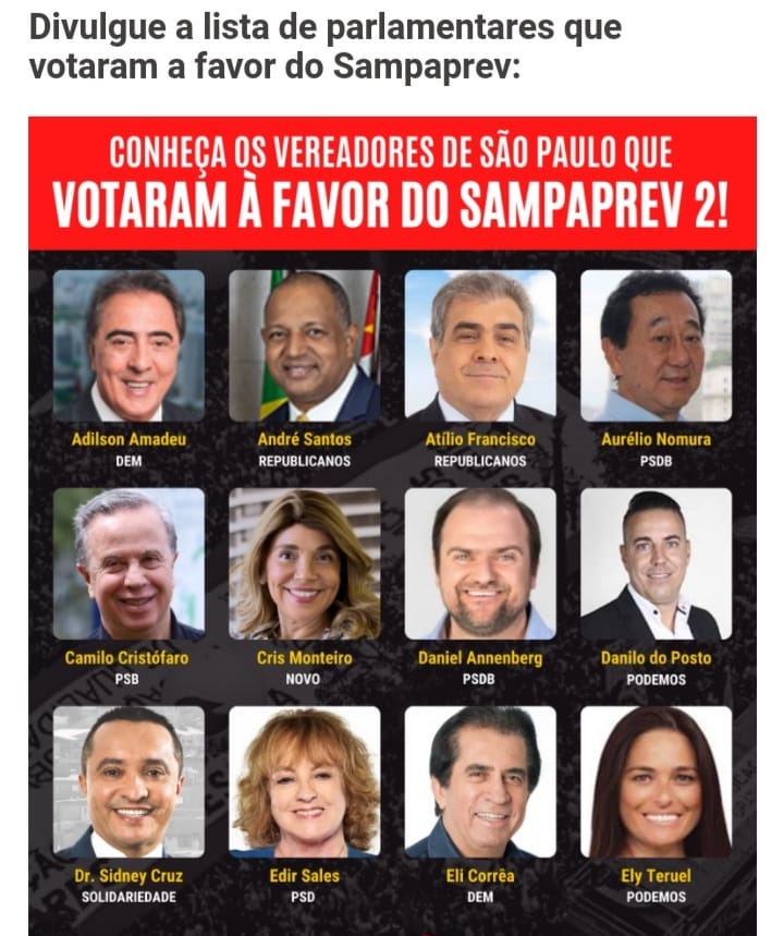 shirleytibirica's tweet photo. #respeitemaposentados
Vamos nos lembrar desses traidores na hora de votar novamente.
Gravem bem a foto e o nome de cada um para que nunca mais venham a ser empossados em cargo algum. https://t.co/7YO9BrFK2d