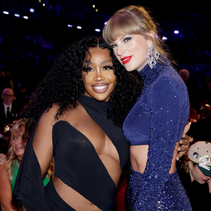 bchartsnet's tweet photo. Taylor Swift e SZA no #GRAMMYs ❤️ (📸: Getty Images) https://t.co/fweS3eyMic