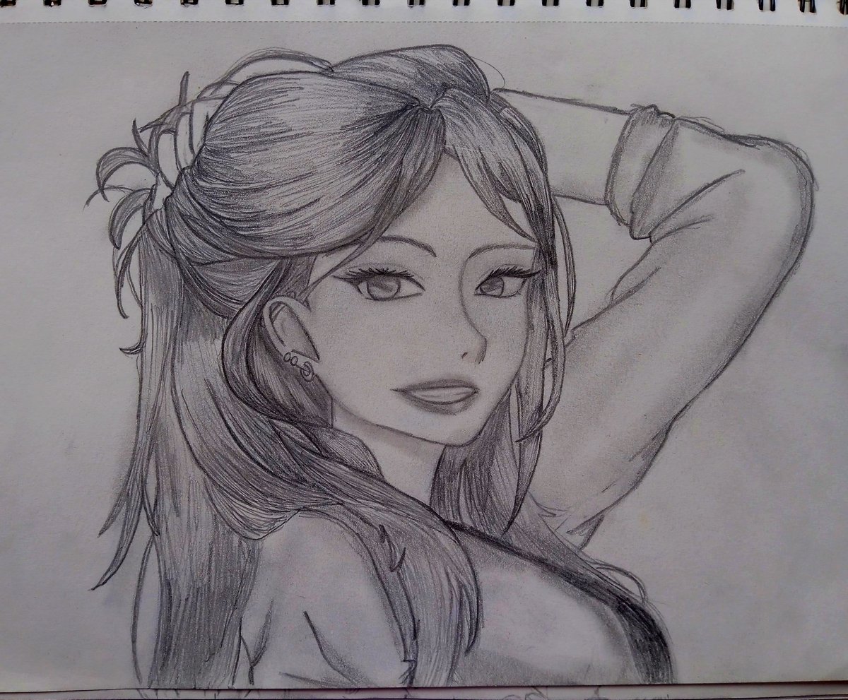 Jasmindraw's tweet photo. Credits to anime  reference 😊
.
.
.
Sketch 😊
.
.
Hope you like it 🤭
.
.
.
.
.
.
TAGZ:
#anime #sketch #drawing#drawingsketch #arts #louyi #mlbb #drawingoftheday #semianime #animedrawing #animeart #artstagram #artgallery #support #followforfollowback #likesforlike #anine#marin https://t.co/wdKRzJXA7N