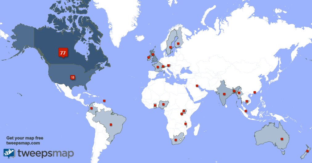 I have 1 new followers from Canada last week. See tweepsmap.com/!McHughEduCent…