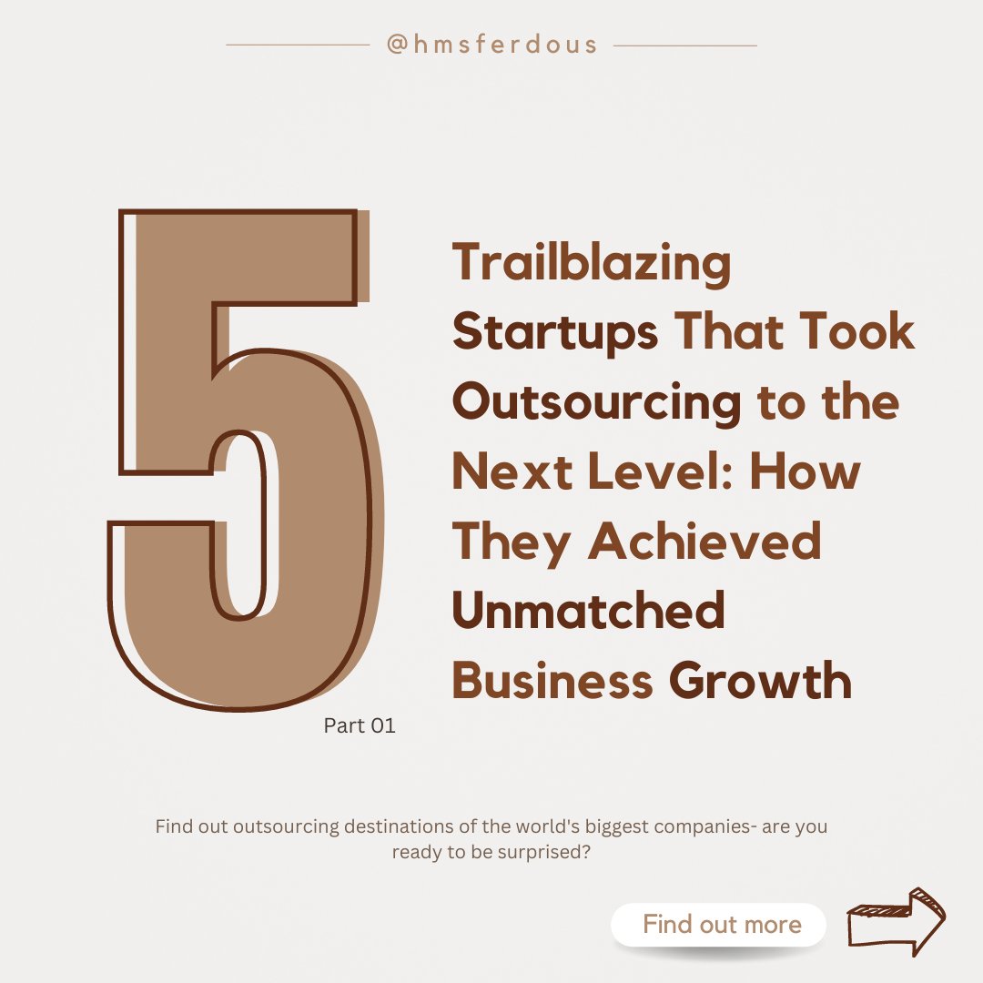 🧵

5 Startups That Are Saving Big by Outsourcing Customer Support and Software Development

#Outsourcing #startup #softwaredevelopment #startups #money #BusinessEfficiency #GlobalTalent #CustomerSupport #BusinessExpansion #RemoteTeams  #airbnb #uber #zendesk #dropbox #spotify