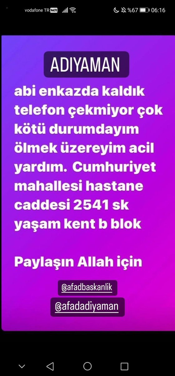 esranurguns's tweet photo. #deprem #malatya #DEPREMOLDU #maras #Hatay https://t.co/71aMg0pB7R