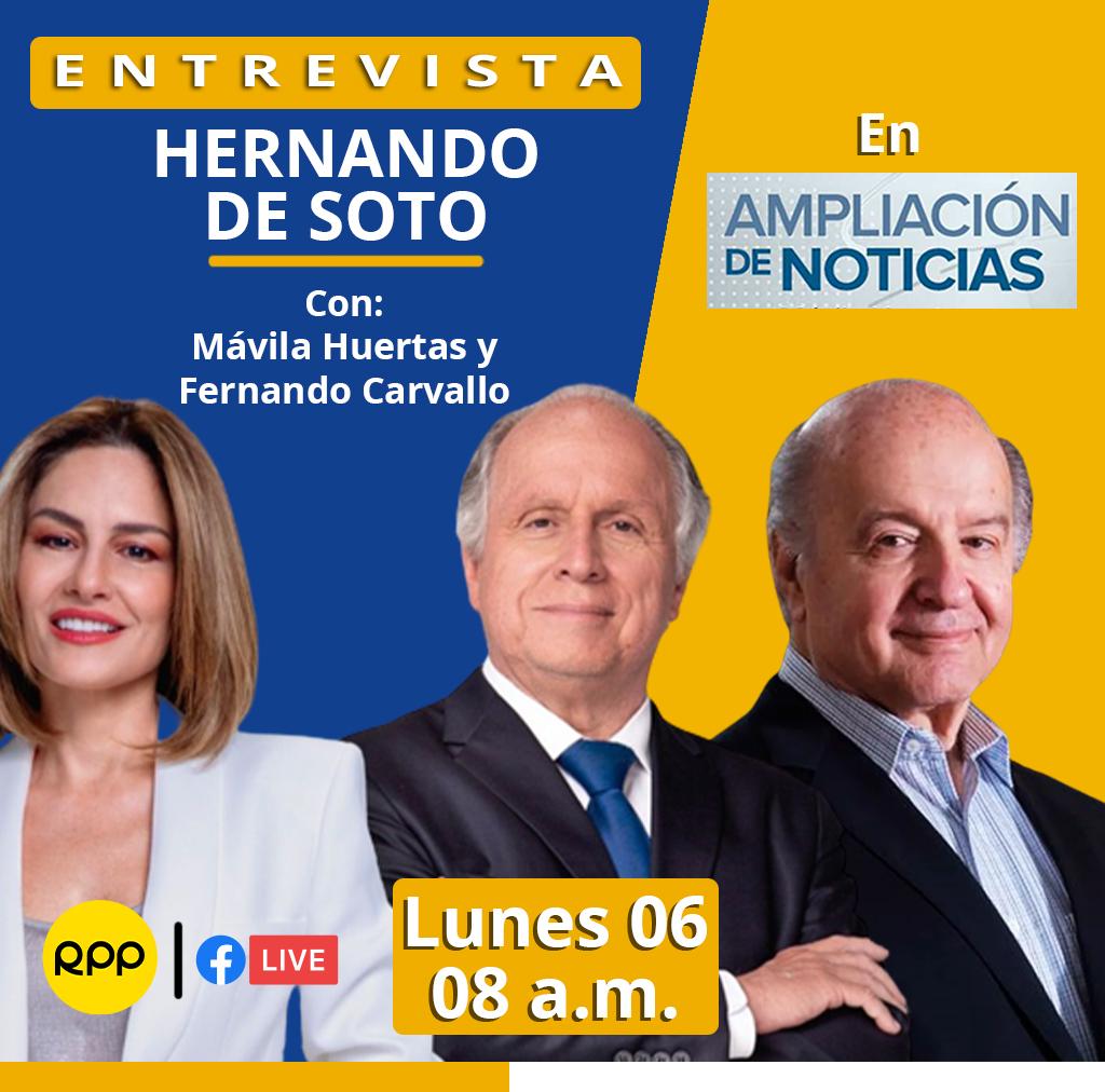 capitalperuof's tweet photo. Mañana desde las 8am, Hernando de Soto en Rpp. ¡Los esperamos! https://t.co/XJrvo7GVOE