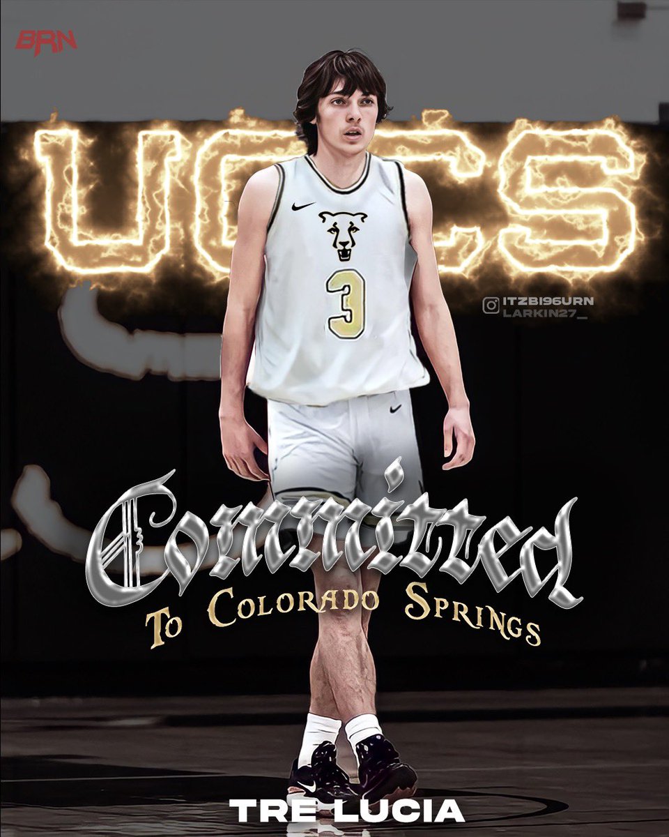 Tr3Lucia's tweet photo. I’m excited to announce my commitment to further my academic and athletic career at the University of Colorado Colorado Springs. Thank you @coach_culver and @CoachSnydes for this opportunity!
@UCCSMBB https://t.co/v7iyFsLDdm