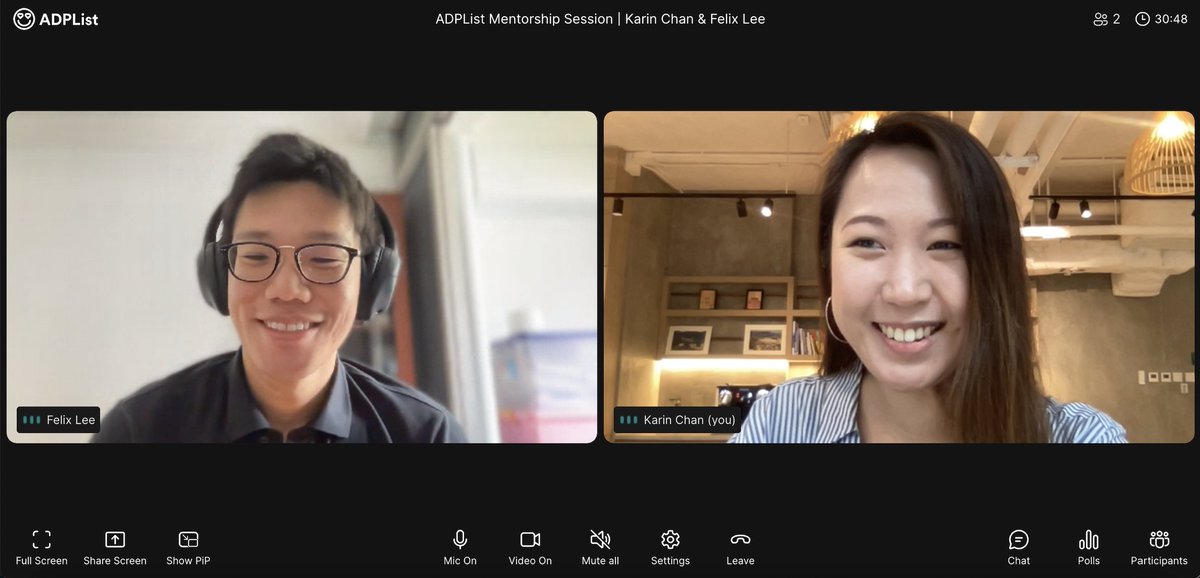 Had a great session with Felix Lee on <a href="/ADPList/">ADPList</a> today! It was amazing and mentorship is always rewarding - love this community! Can’t wait to chat with more people. Join the network with me: adplist.org/mentors/felix-…