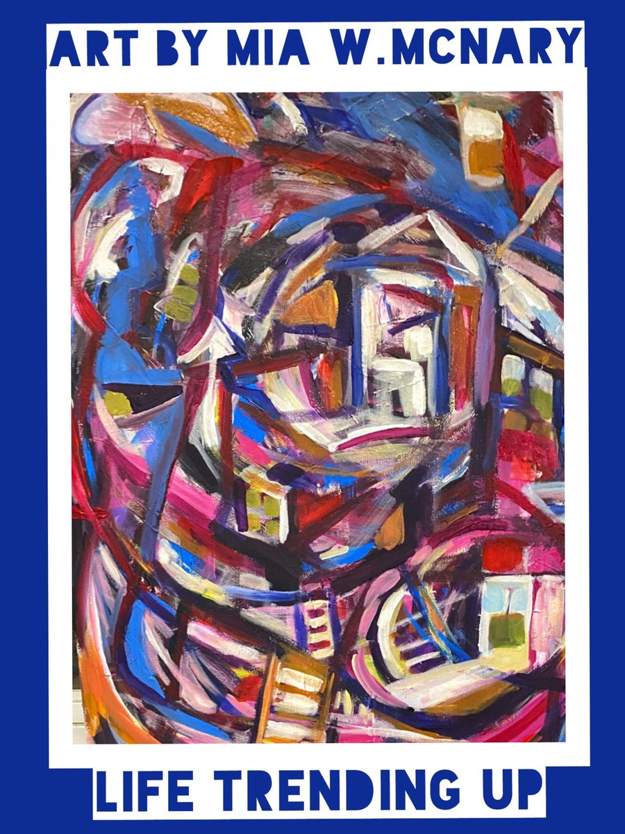 What do you see in my latest artwork?
Hoping to inspire responses in 5 words or less: 
 “Creating movement for symbolic change.” #Abstractpainting            #GermanExpressionism  #nonrepresentational  
#BlueRider #Kandinsky