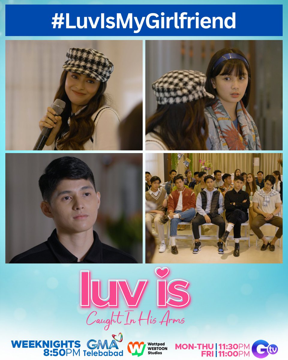 GMADrama's tweet photo. Mag-back fire kaya ang naging desisyon ni Florence kalabanin ang bully na si Camille bilang Communication Arts representative ng Gyronella University?

Tutukan 'yan sa #LuvIsMyGirlfriend ngayong gabi sa #LuvIsCaughtInHisArms, 8:50 PM sa GMA Telebabad at Kapuso Stream! https://t.co/JVnvatz4xD