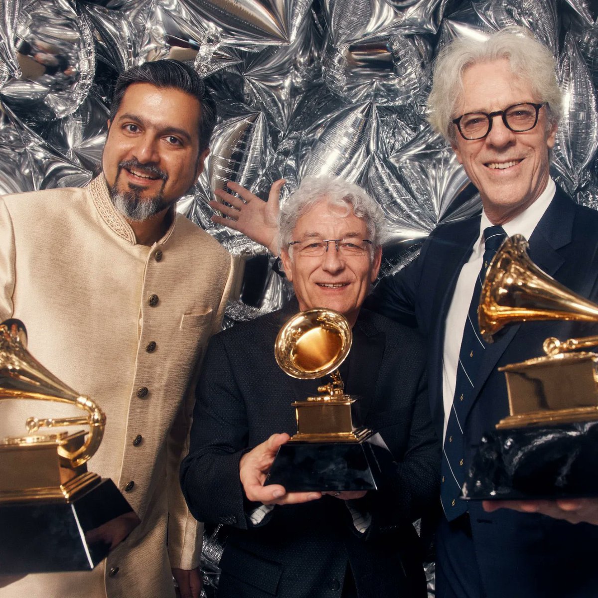 IndiaReflects's tweet photo. #GrammyAwards |Indian music composer Ricky Kej bags 3rd Grammy award for his album Divine Tides, with credits going to Stewart Copeland, Herbert Waltl,and Eric Schilling #Grammys2023 #RickyKej 

Extremely grateful,am speechless! I dedicate this Award to India", tweets Ricky Kej https://t.co/v8OzsjCxo4