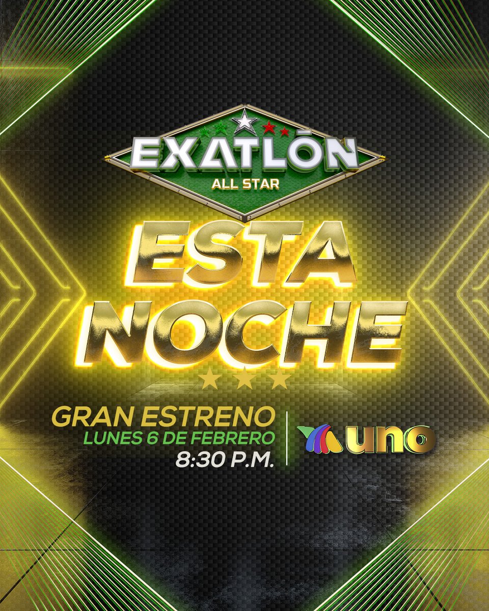 Azteca's tweet image. La temporada más 𝗣𝗢𝗗𝗘𝗥𝗢𝗦𝗔 de Exatlón inicia 𝐄𝐒𝐓𝐀 𝐍𝐎𝐂𝐇𝐄... 🔴🔵
🗓️ 𝟲 𝗱𝗲 𝗳𝗲𝗯𝗿𝗲𝗿𝗼 a las 𝟴:𝟯𝟬 𝗽.𝗺. por 𝗔𝘇𝘁𝗲𝗰𝗮 𝗨𝗡𝗢.
#EstrenoAllStar 🔥🌴