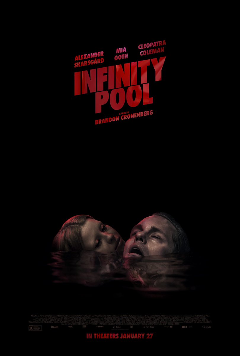 DirtyHorrorPod's tweet photo. 🏊‍♂️NEW EPSIODE!🏊‍♂️
Late post, but this week @charlesrockhill &amp; @reedblackcomics are talking #brandoncronenberg’s @infinitypoolmov starring #miagoth, #alexanderskarsgård and #cleopatracoleman.
•
•
•
#dirtylittlehorror #spookydickjokes #trynottodie https://t.co/orWS8ktnQ4