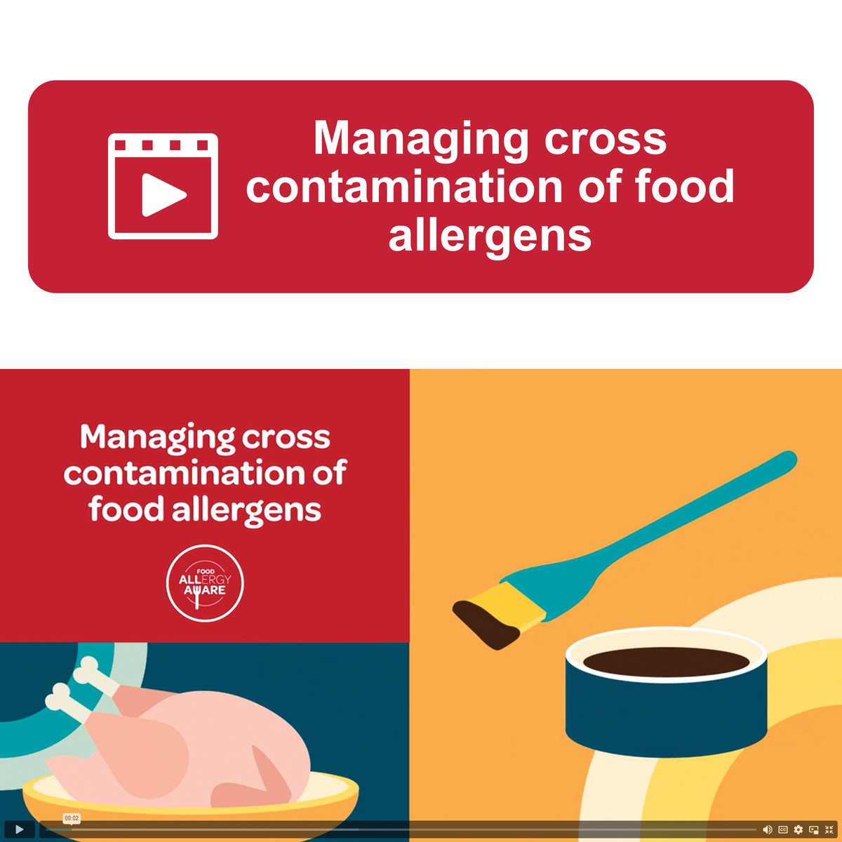 AllergyCouncil's tweet image. Top tips for managing food allergens when cooking. Always use different, clean utensils for each ingredient. Watch this video: ow.ly/P5sS50MK7mB 

#CrossContamination #Allergies #FoodAllergies #AllergyAwareness