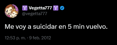 marducco's tweet photo. De todos los tweets que sacaron de Vegetta en el pasado, me parece una falta de respeto que no hayan sacado este https://t.co/NMWBcP3DUV