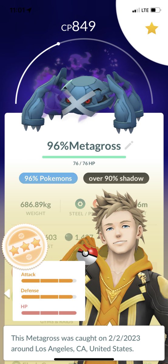 andybugz14's tweet photo. Man o man I feel lucky with these shadows I got 🤯 #shadowMetagross #shadowmetang #shadow96% %shadow98% shadow Pokémon #shadow3star #Niantic #PokemonGo #lucky https://t.co/Vhwivs7msd