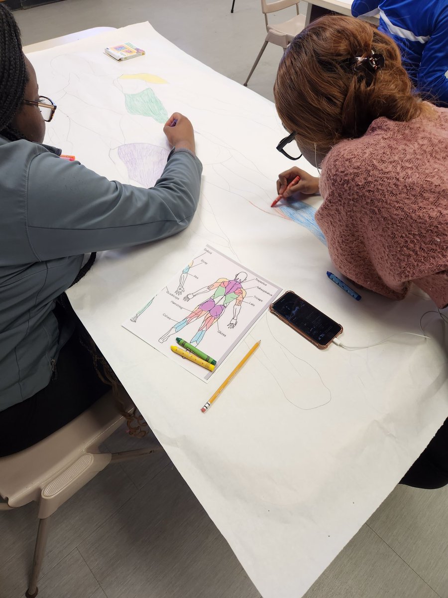 HealthMasd's tweet image. Health Science students created a resource for labeling practice.