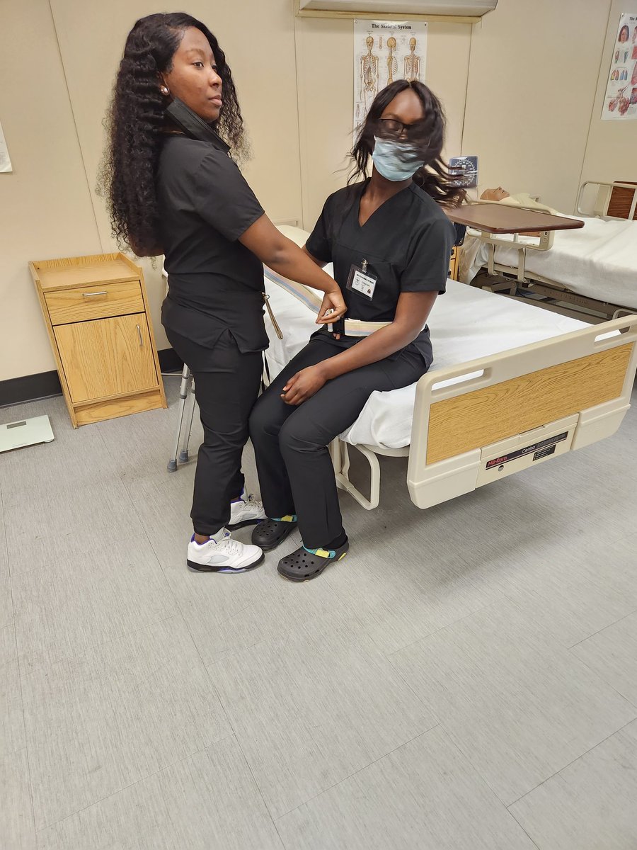 HealthMasd's tweet image. Health Science students practicing on various skills