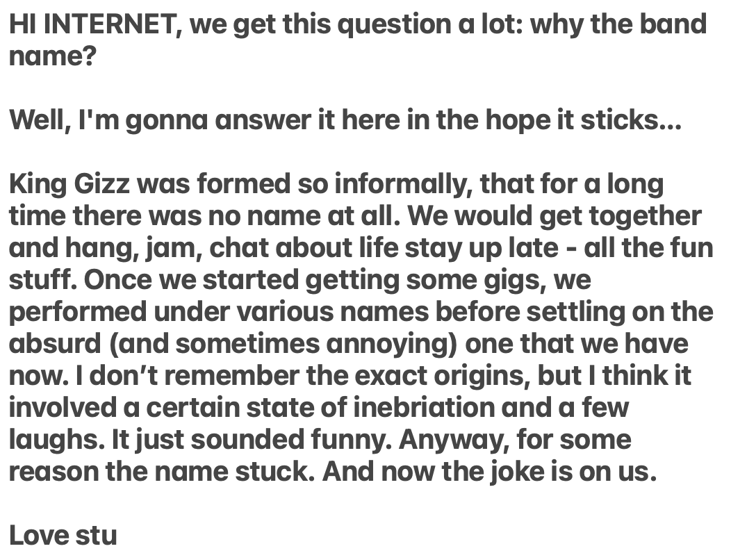 kinggizzard's tweet photo. ATTN: INTERNET ❤️ https://t.co/EsV2N2Phfi