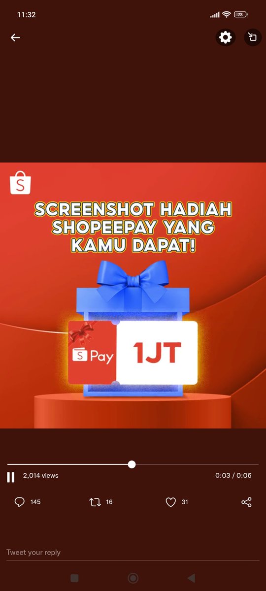 syatibi's tweet photo. @ShopeeID Mayan ya min https://t.co/q9Zu4PxotE