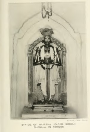Statue Of Maratha Leader "BIMBAJI BHONSLE" In ARMOUR
#BimbajiBhosle #Kurmi
 #Kunbi #Maratha