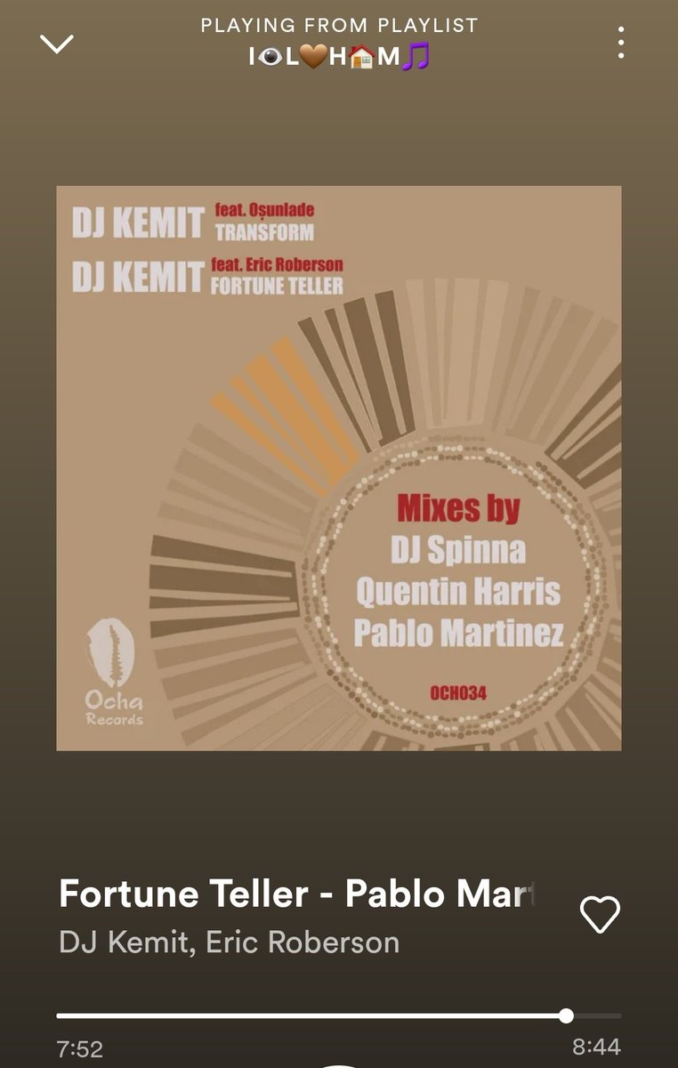 Good morning 🌎!!
Song Of The Day: 🤎 
#SoulfulHouse #DjKemit #PabloMartinez #Erro #ILHM
#ILoveHouseMusic
Blessings & productivity to you all!! 🙌