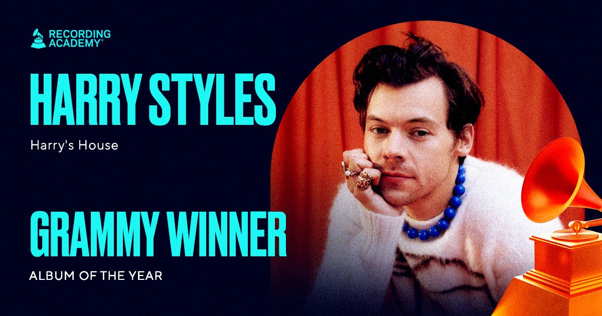 Congrats Album Of The Year Winner - 'Harry's House’ @harry_styles #GRAMMYs