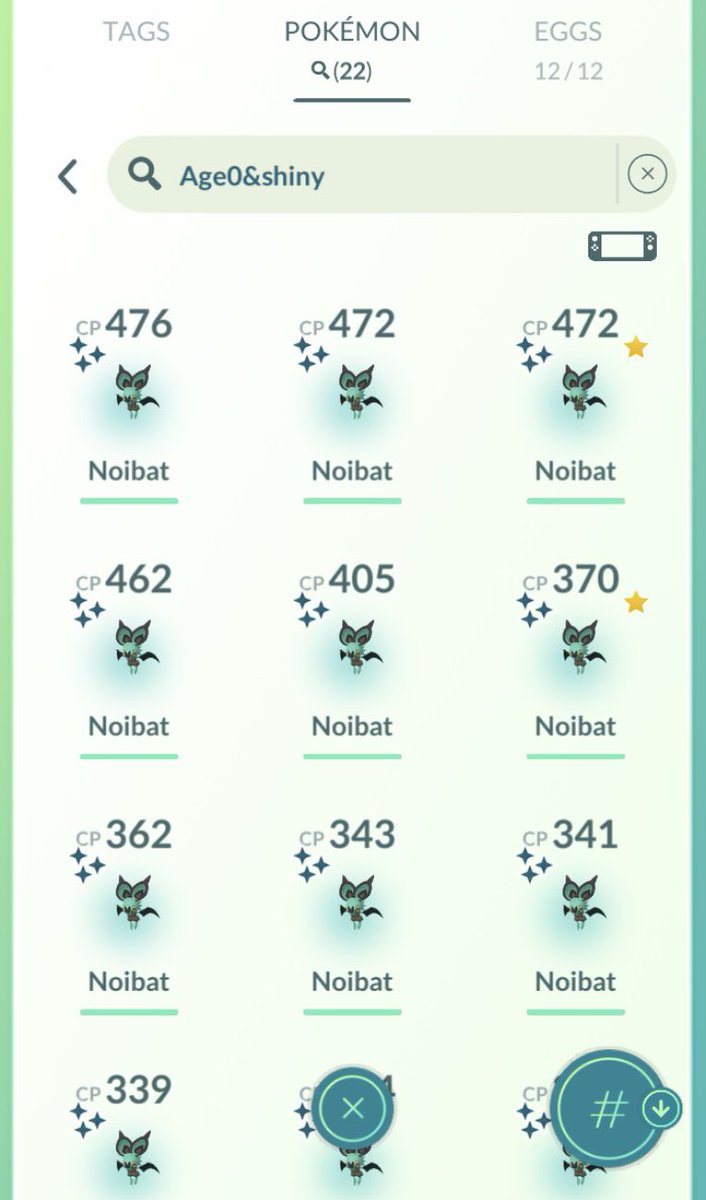 _Ali_Deer's tweet photo. Had a busy day but was able to get 22 Shiny Noibats! None had any really good IVs but oh well #PokemonGOCommunityDay  #pokemongo #pokemon #shiny #shinypokemon https://t.co/7X03SuM4ZJ