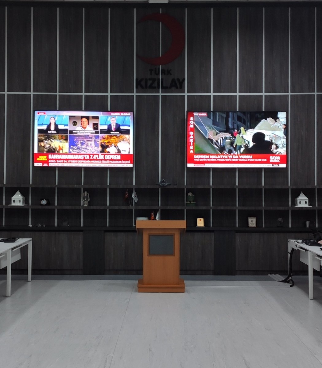 Kahramanmaraş Pazarcık Merkezli Deprem, Türk Kızılay'ı olarak çalışmalarımız devam ediyor.