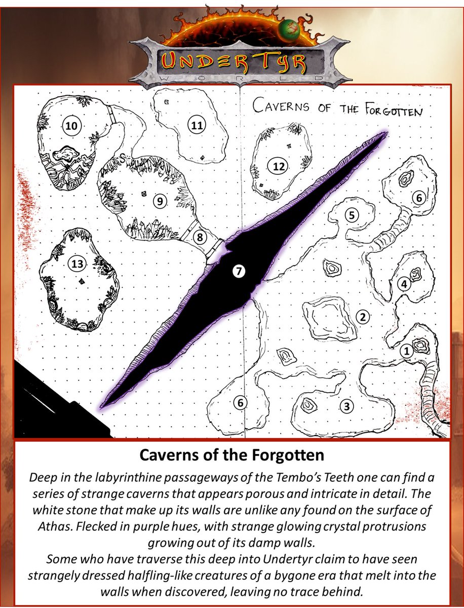 Continuing with <a href="/seanmccoy/">💭 Sean McCoy</a> #dungeon23 challenge. #dnd #ttrpg #darksun

Today we delve into the deepest tunnels of UnderTyr. We explore the Caverns of the Forgotten...

KEEP HOPE ALIVE!