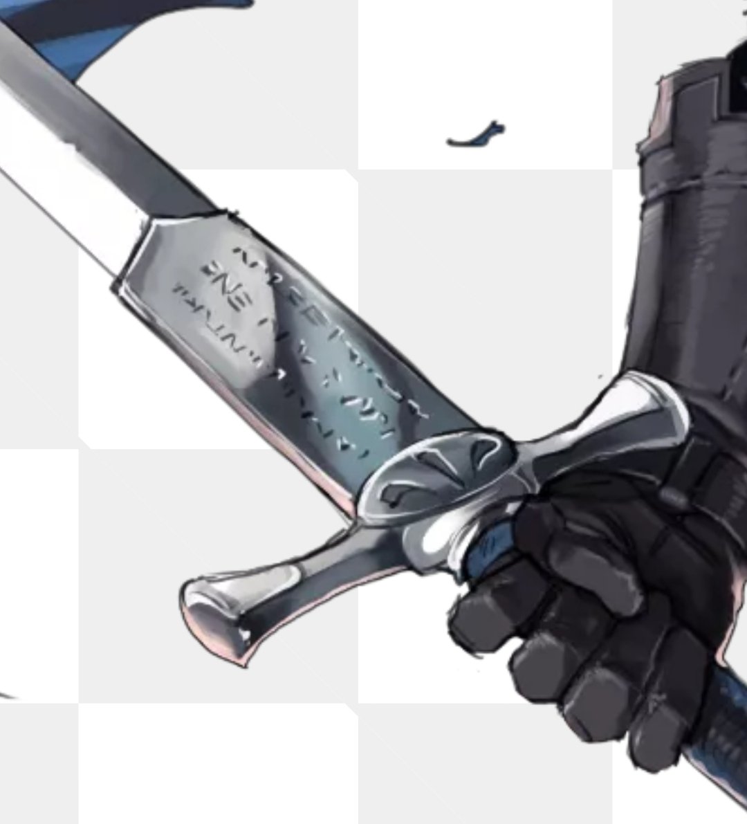lnigowain's tweet photo. In Laslow's damaged FEH art, you can see his sword has some sort of unreadable engraving on it. Looking back at his support with Owain in Awakening, it can be assumed this sword is the one Inigo carved into with the names of women who rejected him. https://t.co/IiCk5o3quJ