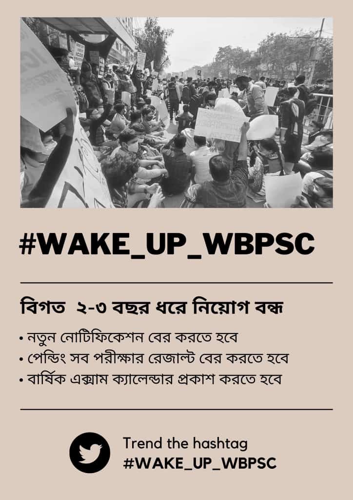 Swagata74009799's tweet photo. #WAKE_UP_WBPSC
Please release new recruitment we are suffering from 4 years 
Publish yearly exam calendar
@MamataOfficial @basu_bratya 
@DharDipsita 
@abhishekaitc https://t.co/NJ5lhM39xZ