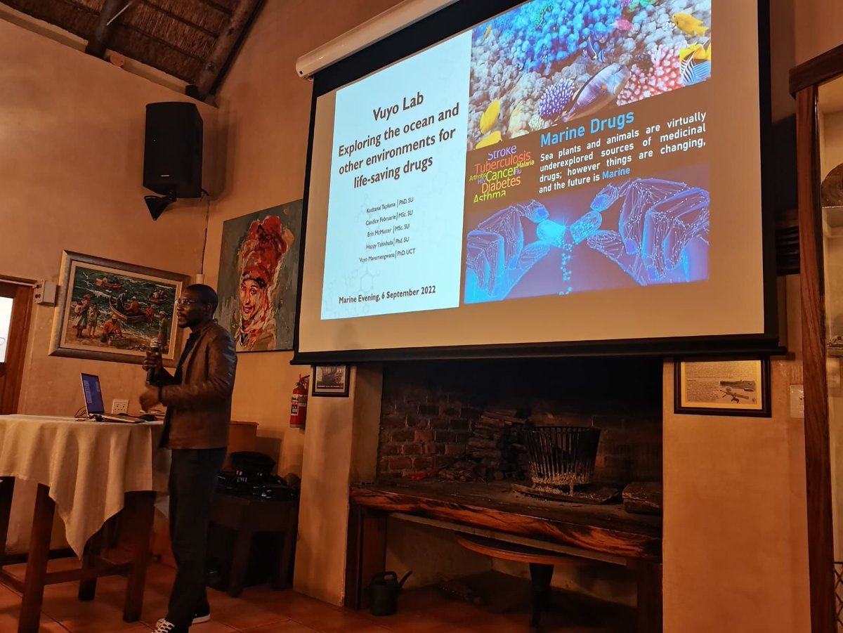 The Oceans - Our future pharmacies
Recognizing the value of community engagement, the VuyoLab met with the Kleinbaai community at <a href="/MarineDynamics/">Marine Dynamics</a>' Marine Evening (06/09/22) to discuss the continued importance of preserving oceans. 

Read more >> dict.org.za/blog/the-ocean…