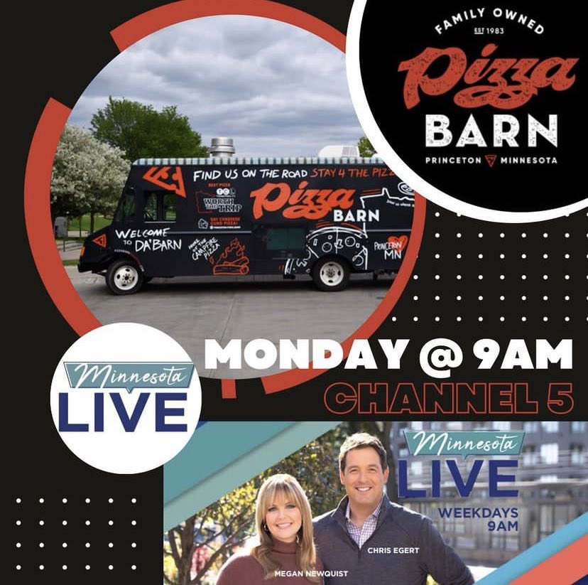 Catch us on the Monday edition of Minnesota Live.  Chatting about our 40th Anniversary, our best specialty pizzas and our February POTM!  Channel 5 @ 9am.   <a href="/MinnesotaLiveTV/">Minnesota Live</a> <a href="/KSTP/">KSTP</a> #POTM