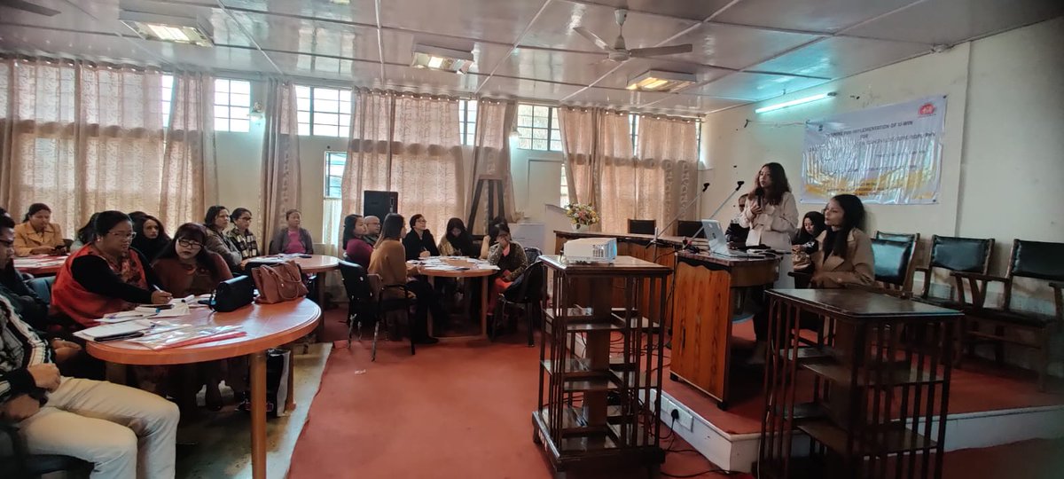meghalayahealth's tweet photo. Catch a glimpse of the Ist day training for the 2nd batch on UWIN held on the 4/2/23 at Pasteur Institute, Shillong #EastKhasiHills 
#BeWiseImmunize #DigitizeHealth #ChildHealthMatters #MeghalayaForDigitalHealth #MeghalayaForChildHealth #MeghalayaForHealth #ChooseHealthFirst https://t.co/MjLKAWzEPg