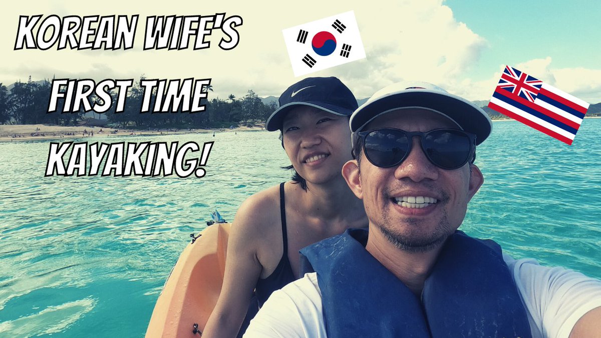 Korean Wife Goes Kayaking For the FIRST TIME!  Check out our new vid! Link in bio!
#jonandrich
#koreancouple
#internationalcouple
#kayaking
#FirstTimer 
#HawaiiMVB 
#kailuabeach
#ThingsToDo 
#funthingstodoinhawaii
#hawaiitrip
#fun