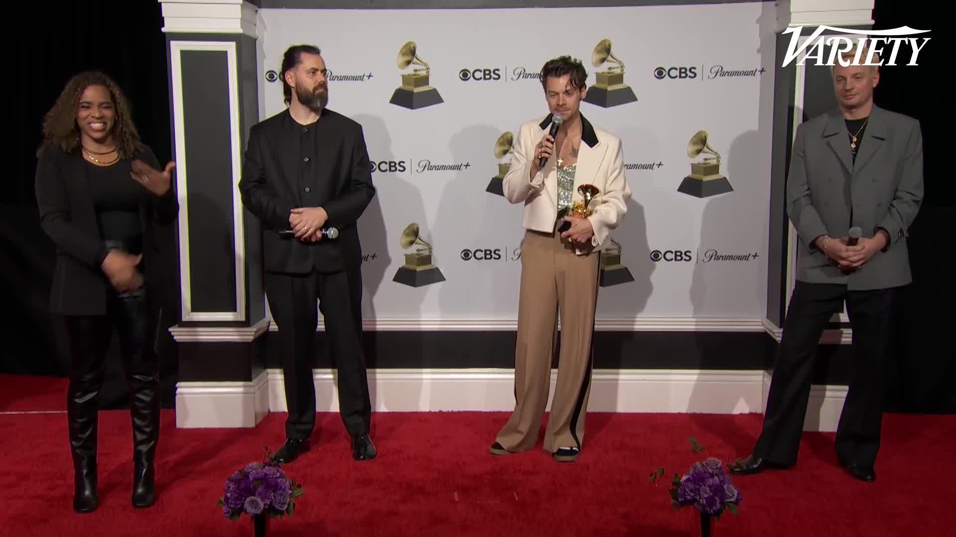 Variety on X: Harry Styles is asked if he expected Beyoncé to win the AOTY  #Grammy: You never know with this stuff. I don't think you can look at any  of the