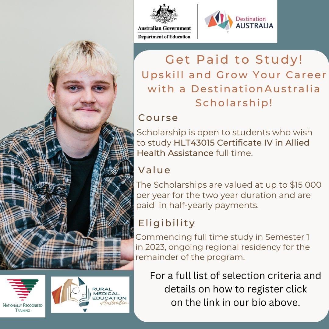 QRMEau's tweet photo. We are excited to announce applications for a full scholarship to study our Certificate IV in Allied Health Assistance are NOW OPEN!
Start your career in health services today!
Find out more at
https://t.co/0CDvOicyOf https://t.co/3cU9KfbL7I