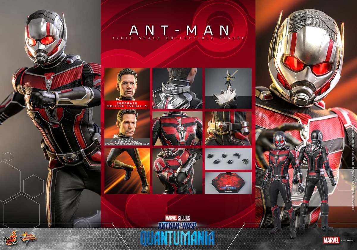 【Ant-Man and the Wasp: Quantumania - 1/6th scale Ant-Man Collectible Figure】 

New announcement!

#AntMan #ScottLang #PaulRudd #AntManAndTheWaspQuantumania #Marvel #MarvelStudios #HotToysCollectibles #SixthScale