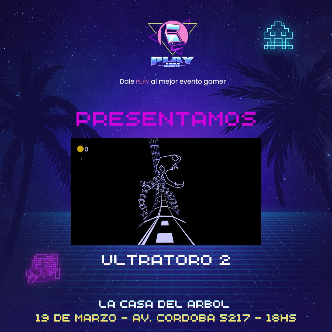 PlayJamAR's tweet photo. Ultratoro 2 de @RetsaPB dice presente en Play Jam! 

Vení a jugarlo!

#caba #playjam #geek #nerd #culturageek #findesemana #domingo #amigos  #gamedev #pixelart #indiegame #gaming #indiedev #unity3d #unreal #gamedevelopment #juegosretro #videojuegos https://t.co/eH8Mzt6m45