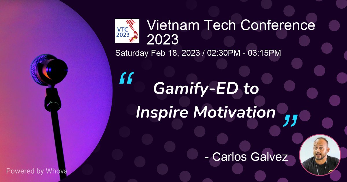 I am excited to be representing @ssischool at the Vietnam Tech Conference 2023! What a great opportunity to see old friends as well! Hope to see you there! You can still register here: 2023.vietnamtechconference.org @DWC67 #VTC #gamification