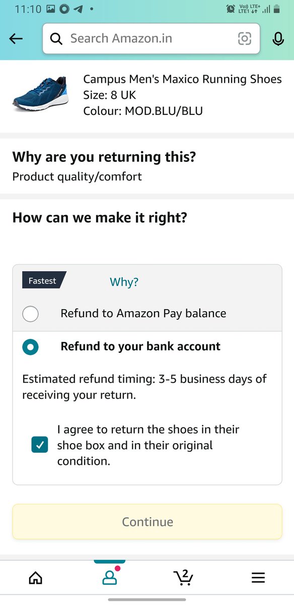SharpShooterrr's tweet photo. In return option : Amount return in my bank acvount. Not highlighted https://t.co/7t1HDRIGq9