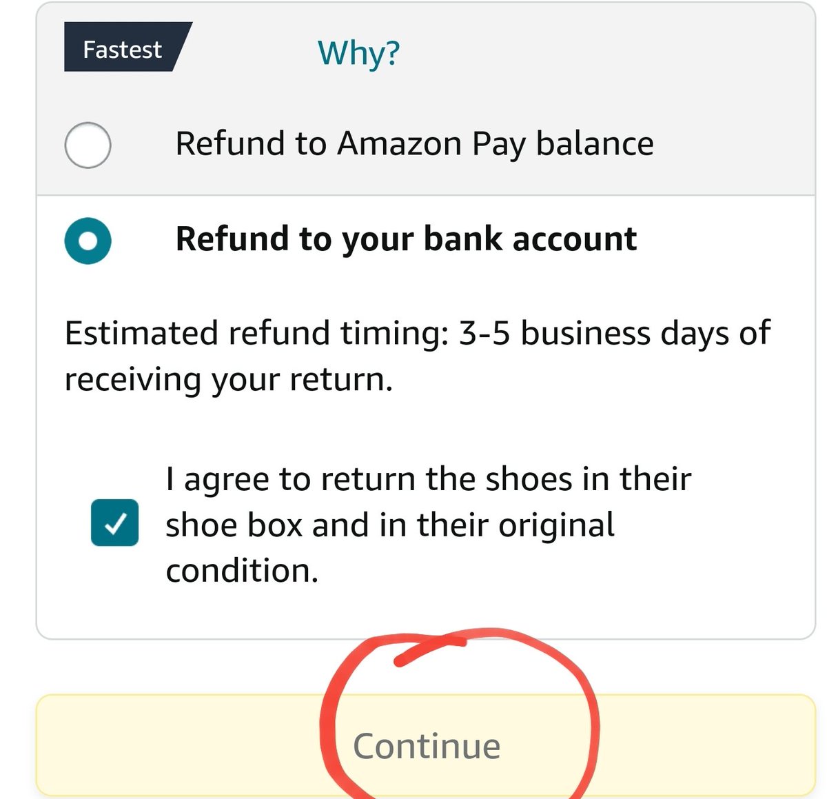 SharpShooterrr's tweet photo. In return option : Amount return in my bank acvount. Not highlighted https://t.co/7t1HDRIGq9