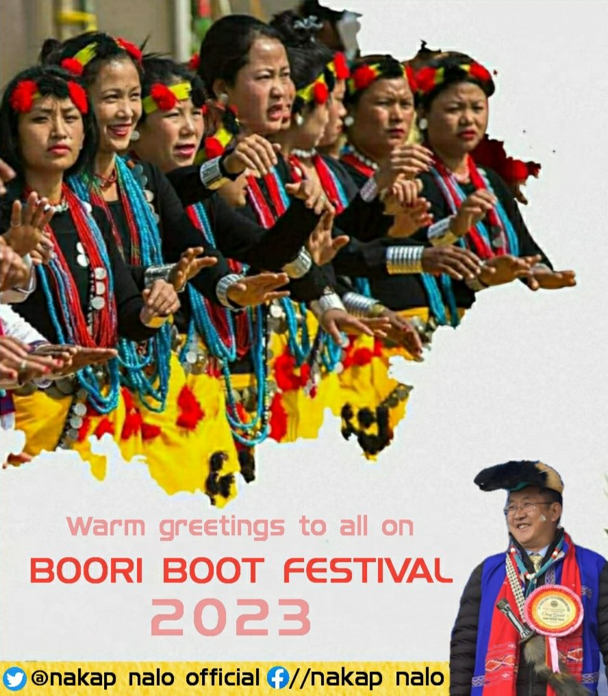 I extend my warm greetings to th Nyishi brothers and sisters of Kamle and Arunachal Pradesh on the auspicious occasion of #BooriBootYullo Festival 2023. May the festivity strengthen the bond of affection and harmony in the society and bring good health and prosperity for all.