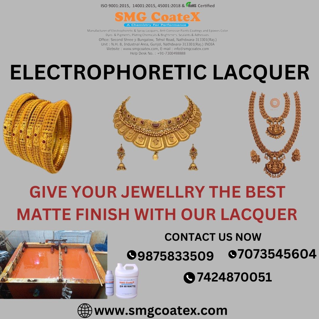 We are manufacturing all kinds of Electrophoretic Lacquer, CED lacquers ,Coating Chemicals , Spray Coating, Dip Coating , Anti tarnish coating , Water Based Coatings Etc.#Mattefinish #Mattelacquer#metalicmattelacquer#dearthmatte#mattelacquerforjewellery
#bestmattelacquer