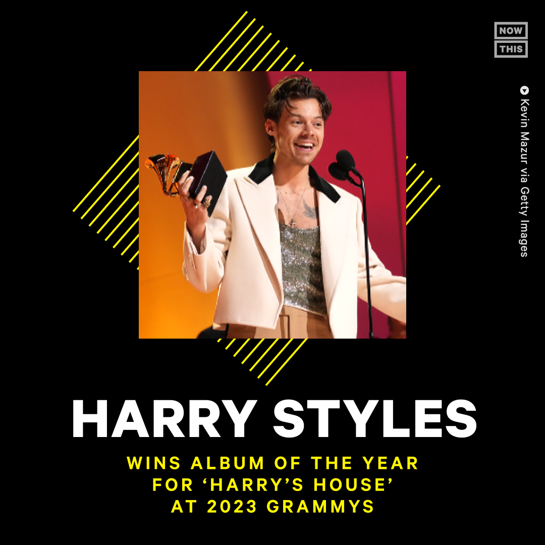 NowThis Impact on X: Harry Styles took home the Grammys' most prestigious  award, Album of the Year, for his May 2022 album, 'Harry's House.'   / X