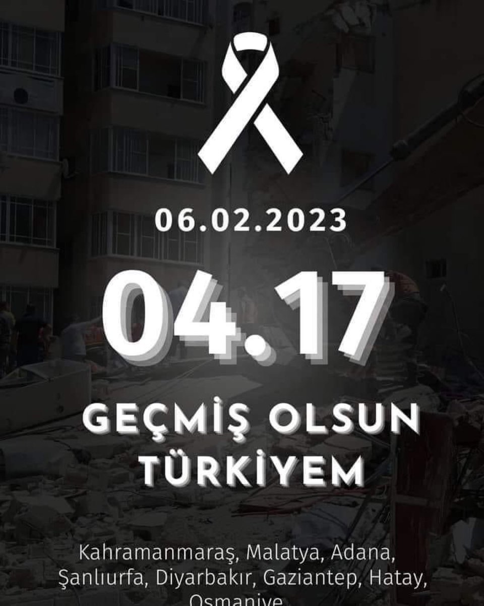 Bu sabah deprem ile uyandık maalesef... Hayatını kaybedenlere başları sağolsun, yaralılara acil şifalar dilerim. #GeçmişOlsunTürkiyem