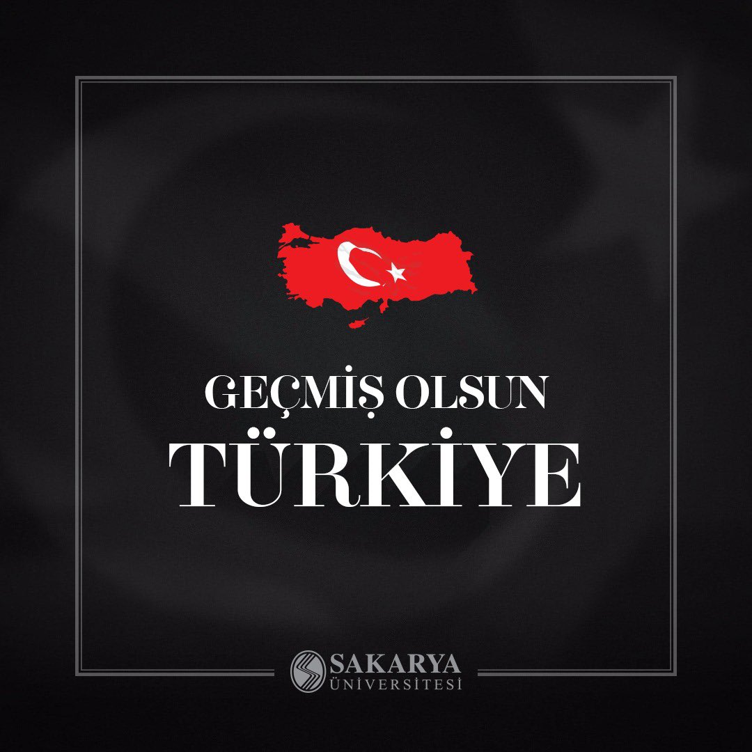 sakaryauni's tweet photo. #Kahramanmaraş ilimizin #Pazarcık ilçesi merkezli meydana gelen ve birçok ilimizde hissedilen depremden etkilenen tüm vatandaşlarımıza geçmiş olsun. 

Geçmiş Olsun #Türkiye https://t.co/1K5Zu6VY6a