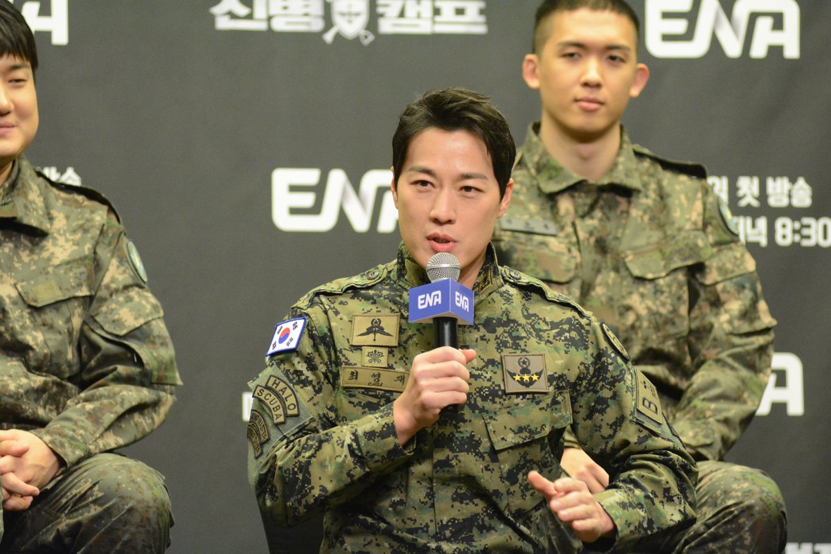 kvibe_yonhap's tweet photo. Check it out guys, here are some of the photos taken during the press conference of upcoming variety show #TheBootcamp featuring #Jangdongmin and various cast members from the show #NewRecruit
#신병 #신병캠프
click the link below to see more photos
https://t.co/ufUlkphAuh https://t.co/dk9SjygeKE
