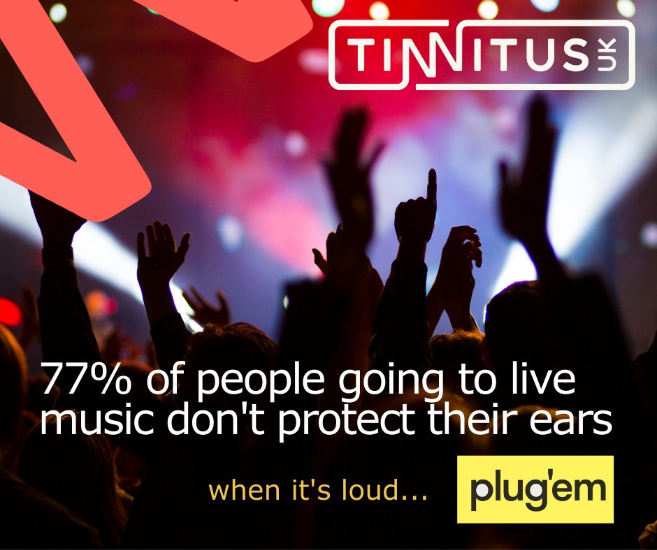 77% of people going to live music don't protect their ears.

Live music can reach 112dB. Noise at this level for more than 66 secs risks damaging your hearing - when it's loud, plug'em.

#TinnitusWeek #hearinghealthcare #nehab #tinnitushelp #protectyourears #hearwelllivewell
